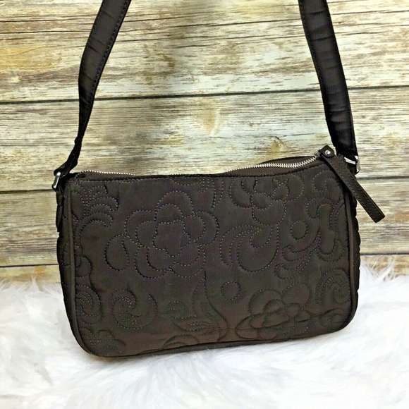Vera Bradley Bags Vera Bradley Brown Quilted Purse Shoulder Bag